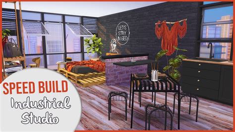 The Sims 4 Speed Build Sunny Industrial Studio Cc Links Youtube