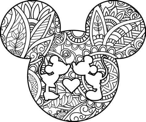 Pin By Tammi Heaton On Cricut In 2021 Mandala Coloring Pages Disney