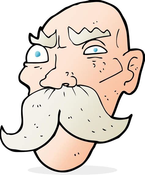 Cartoon Angry Old Man 12281806 Vector Art At Vecteezy