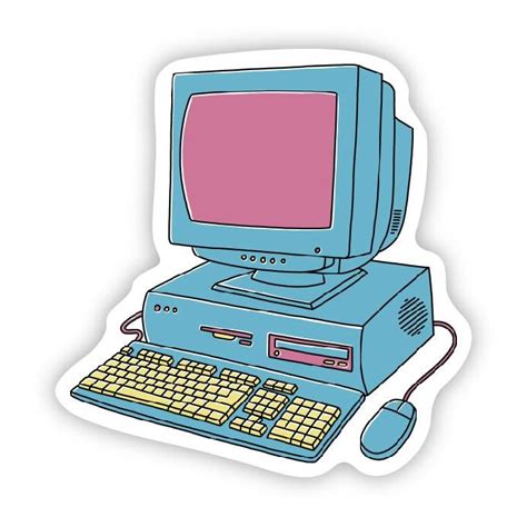 Computer Sticker 90s Themed Computer Sticker 90s Stickers 90s