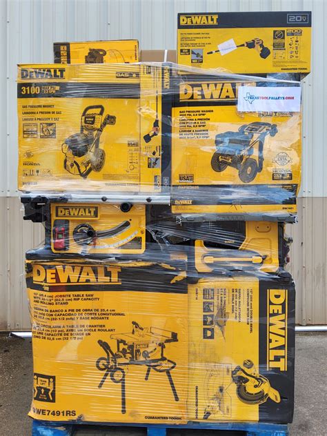 DEWALT TOOL PALLET - Untested Customer Returns - Texas Tool Pallets