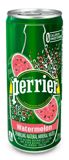 Watermelon Flavor | Perrier® Carbonated Mineral Water | Natural mineral water, Mineral water ...