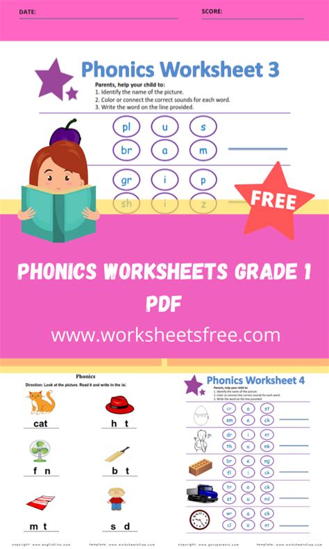Phonics Worksheets Grade 1