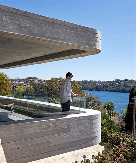 Luigi Rosselli Designs Books House As Series Of Stacked Concrete Slabs