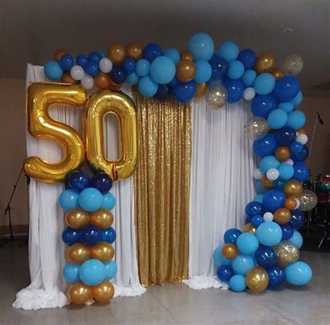 Decoración Fiesta 50 Años Decoración De Unas Decoraciones De Globos