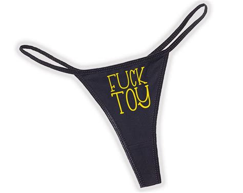 Fuck Toy Thong Naughty Panties Sexy Underwear Bdsm Etsy Uk