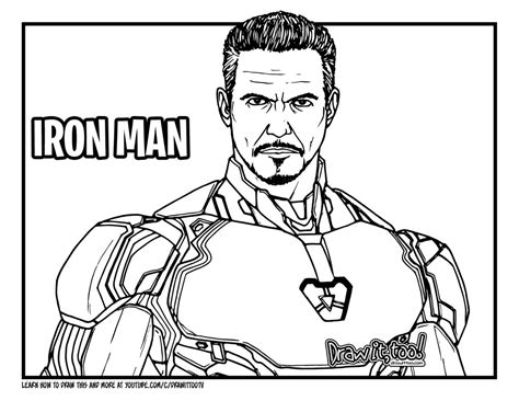 How To Draw Iron Man Avengers Endgame Drawing Tutorial Draw It Too