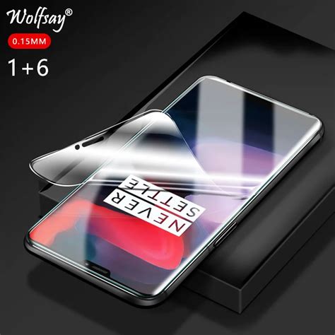 2pcs full glue cover nano film foil oneplus 6 screen protector one plus 6 protective film for