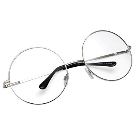 Grinderpunch Non Prescription Round Circle Frame Clear Lens Glasse