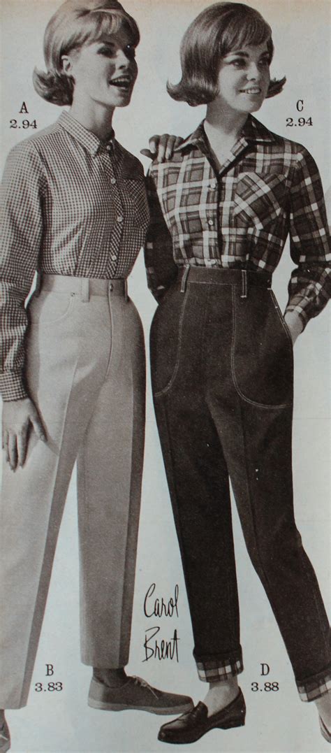 Retro Vintage Jeans 1930s 1970s 1960s Fashion Women Retro Fashion