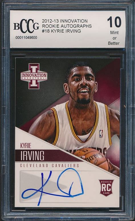 2012 13 Innovation Rookie Autographs 18 Kyrie Irving Rc Bccg 10