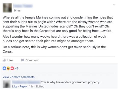 Nude Photo Scandal Exposes Marines Culture Of Misogyny