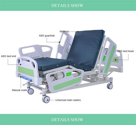 Electric Icu Hospital Bed With Weighing System Multifunction Electric Intensive Care Medical
