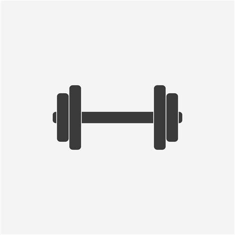 Dumbbell Icon Vector Gym Fitness Weight Sport Exercise Symbol Sign