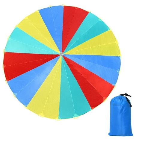 Shop Costway 20 Ft Folded Play Parachute For Kids 24 Resistant Handles