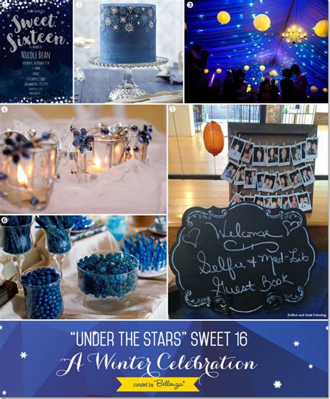 Under The Stars Sweet 16 Winter Party Theme
