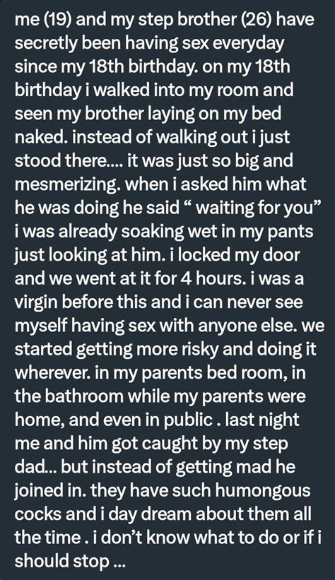Pervconfession On Twitter She Fucks With Her Step Brother