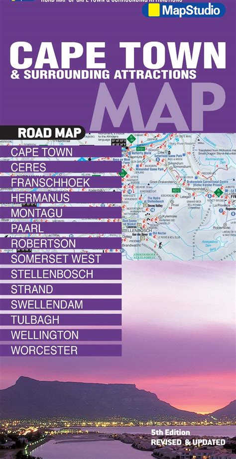 Cape Town Surrounding Attractions Road Map Epdf Mapstudio