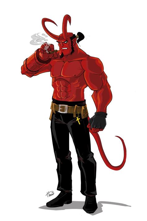Hellboy By Ferroconcrete247 On Deviantart Hellboy Art Superhero