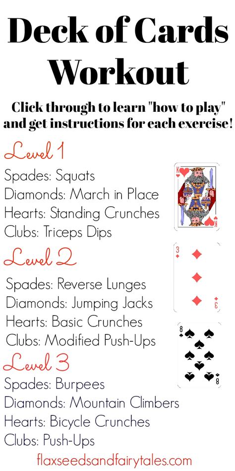Collection by the betty rocker • last updated 11 weeks ago. Deck of Cards Workout: The Exciting Workout with Fast Results!
