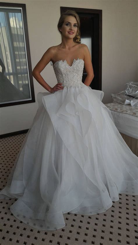 Bridal Gown Wedding Dress Rhinestone Detail Jeweled Corset Etsy