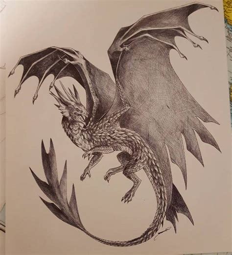 Steps To Draw A Realistic Dragon