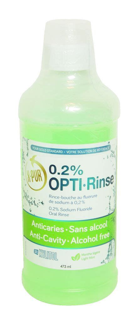 X Pur Opti Rinse Plus 02 Sodium Fluoride Mint Ctc Health