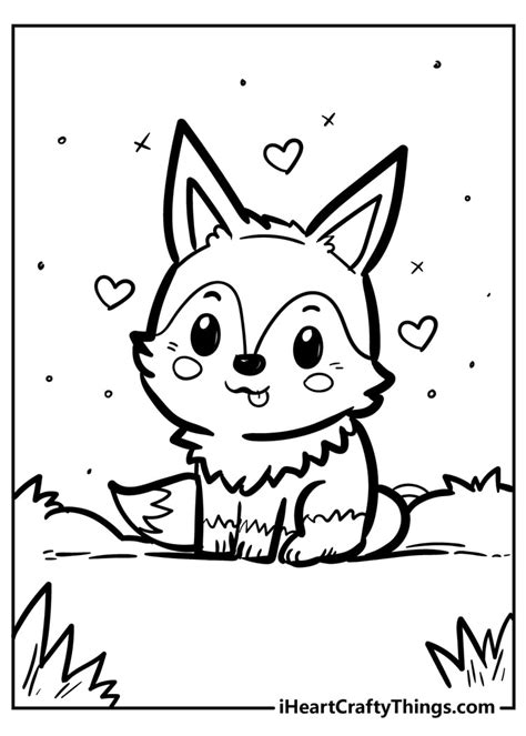 Printable Fox Coloring Pages
