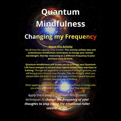Quantum Mindfulness 007 Changing My Frequency The Life Force Institute
