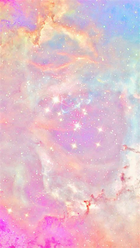 Pastel Iridescent Galaxy Nebula Stars Heavens With Images