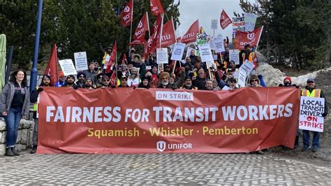 Sea To Sky Transit Operators Reject Employers Latest Offer Unifor
