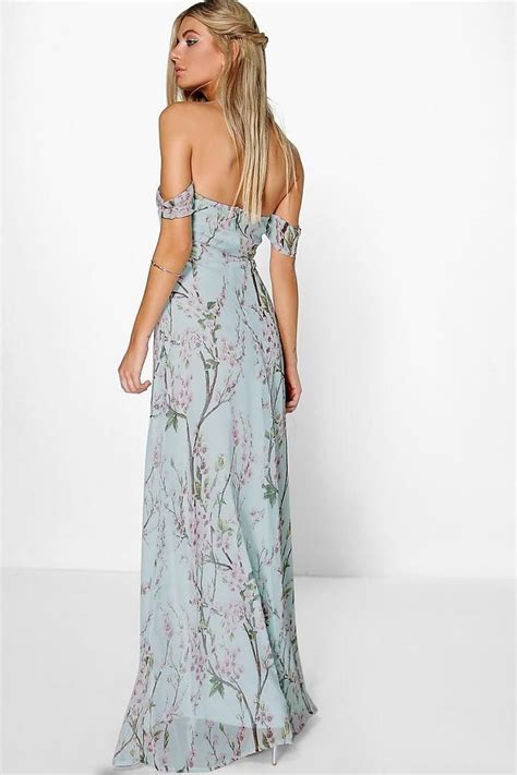 Jessica Floral Off The Shoulder Maxi Dress Maxi Dress Womens Dresses