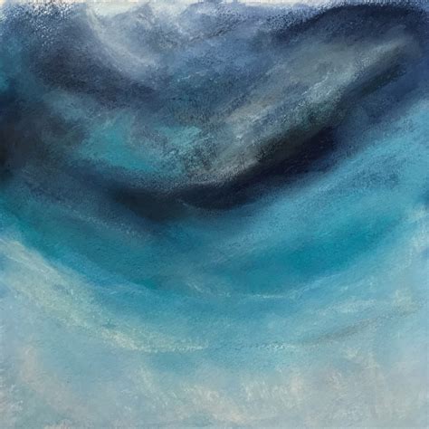 Blue Abstract Paintings Iceland And Oceans Melanie Biehle