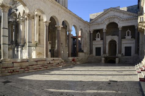 Diocletians Palace Peristyle 1 Split Pictures Croatia In
