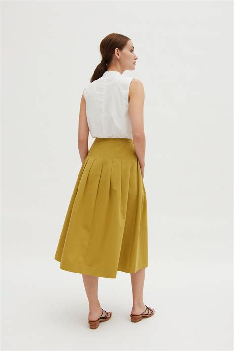 Classic Pleated Midi Skirt Our Second Nature