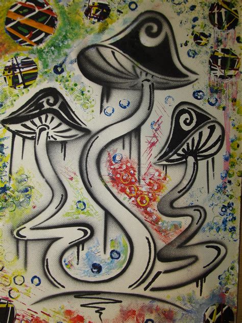 Shroom Stencil By Buzzypsychedelicness On Deviantart
