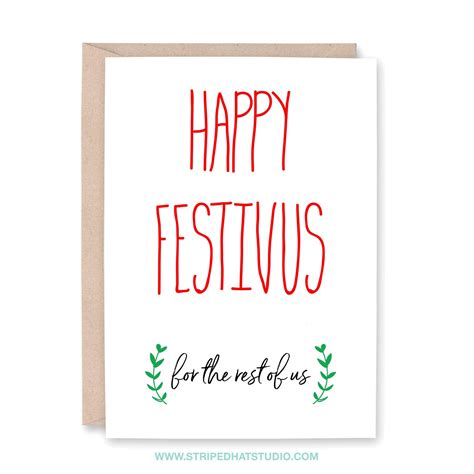 Happy Festivus Card | Happy festivus, Christmas humor 