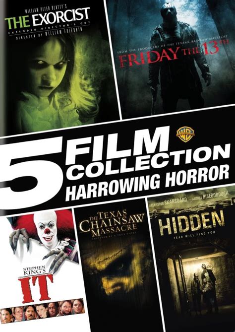 5 Film Collection Harrowing Horror Dvd International Shipping