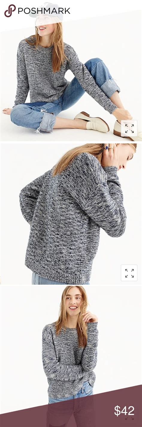 j crew collection marled crewneck sweater crew neck sweater clothes design sweaters