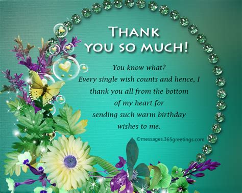 Quotes About Saying Thank You For Birthday Greetings