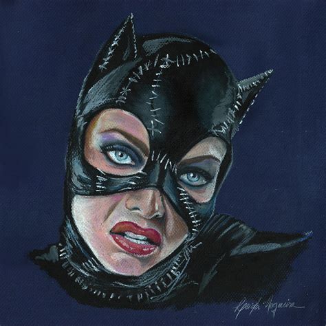 Catwoman Painting By Leida Nogueira Fine Art America