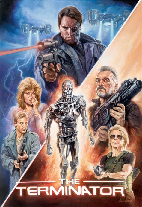 Terminator Painting By Leo Leibelman