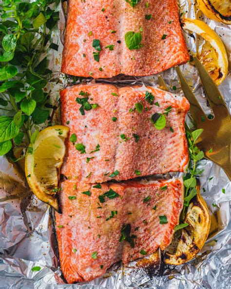 Grilled Salmon In Foil A Couple Cooks