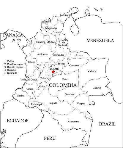 Mapas De Colombia Para Niños Imágenes Para Imprimir Y Colorear Mapa