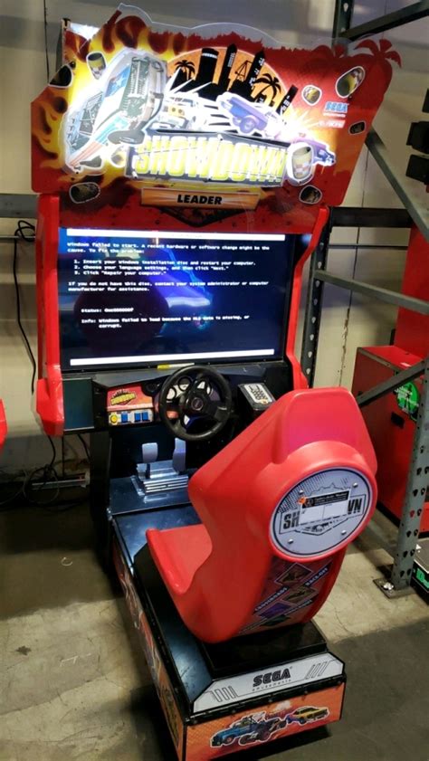 Sega Showdown Racing Deluxe Driver Arcade Game 2