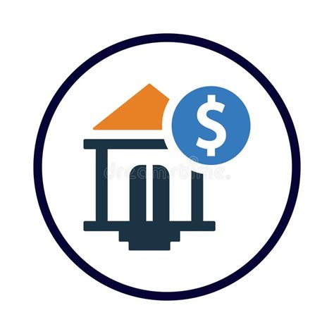 Money Bank Building Institution Bank Icon Stock Vector