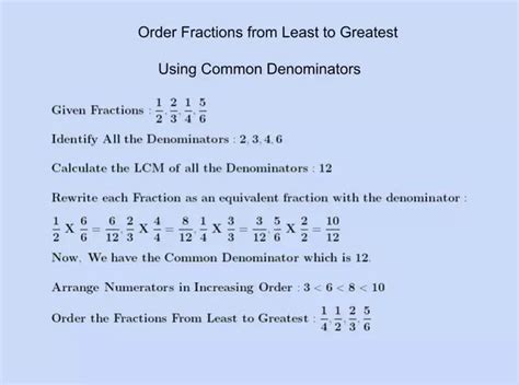 How To Order Fractions From Least To Greatest Upskillme