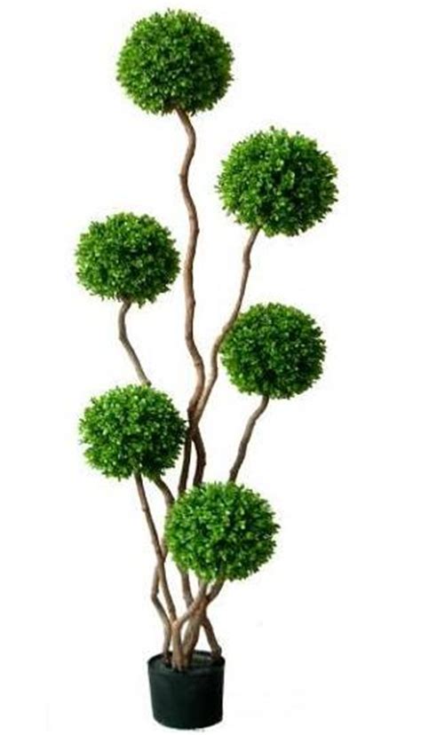 Artificial Topiary Trees Ball Topiary 5 Feet Boxwood Plant
