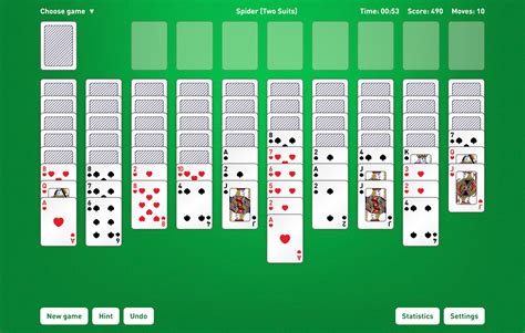 Free Online Spider Solitaire 2 Suits Themetyred