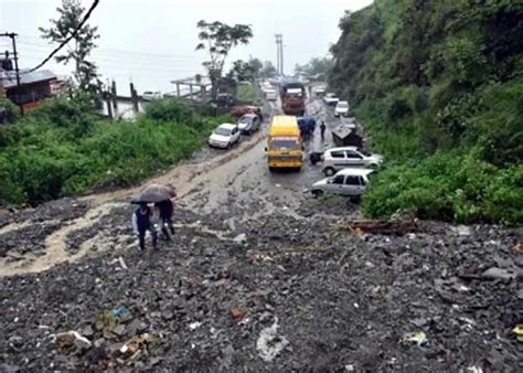 Shimla Kalka Highway Damaged Due To Landslide Yes Punjab Latest